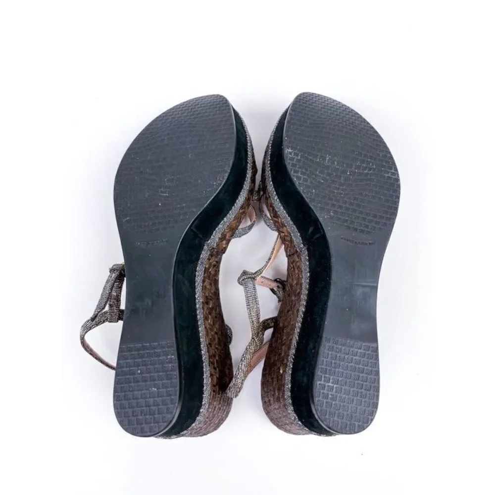 ‎Stuart Weitzman Velocity Pyrite Nocturn Wedge Heels
